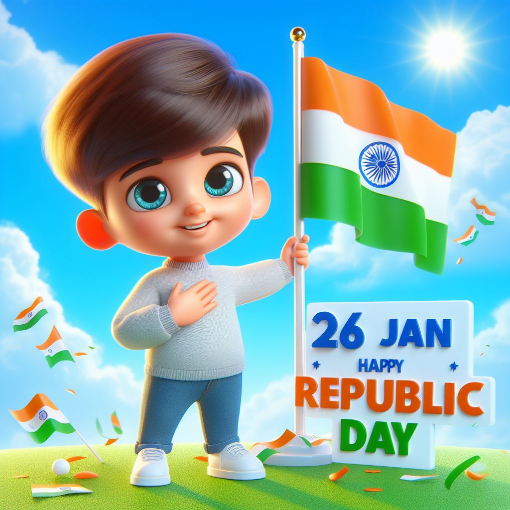 republic day ai images . republic day ai. 26 january ai image . happy republic day 3d