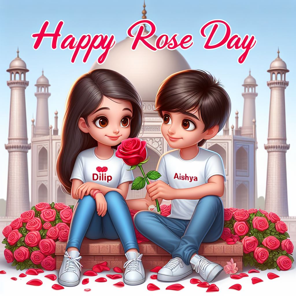 Rose day ai images prompt 2024 . Happy Rose day ai photo editing 2024 .