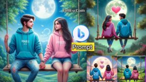 Read more about the article Viral Couple Name Ai Photo Editing prompt . Couple T-Shirt Name photo Kaise Banaye | bing image creator