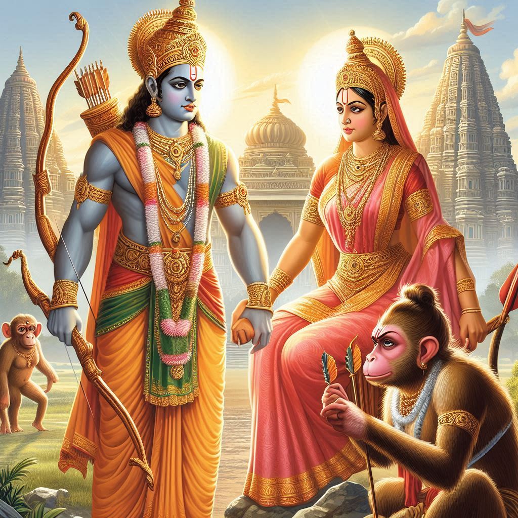 ayodhya ram sita ai images hd download . ai generated images of shri ram and sita. ai art ayodhya ram sita ai images .