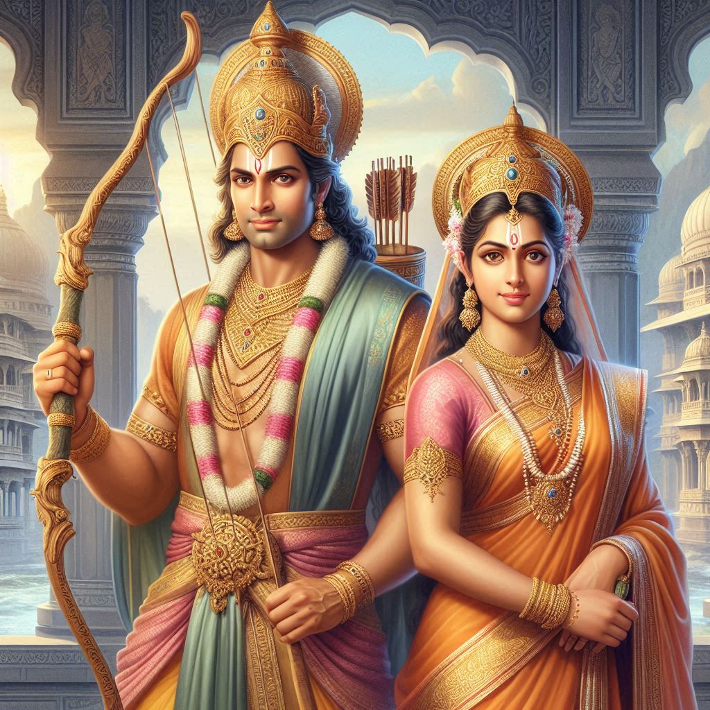 ayodhya ram sita ai images hd download . ai generated images of shri ram and sita. ai art ayodhya ram sita ai images .