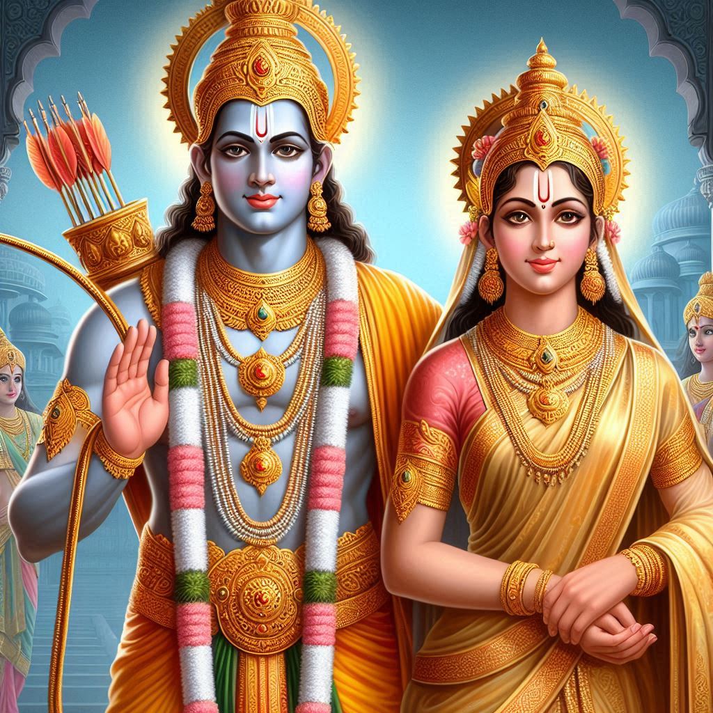 ayodhya ram sita ai images hd download . ai generated images of shri ram and sita. ai art ayodhya ram sita ai images .