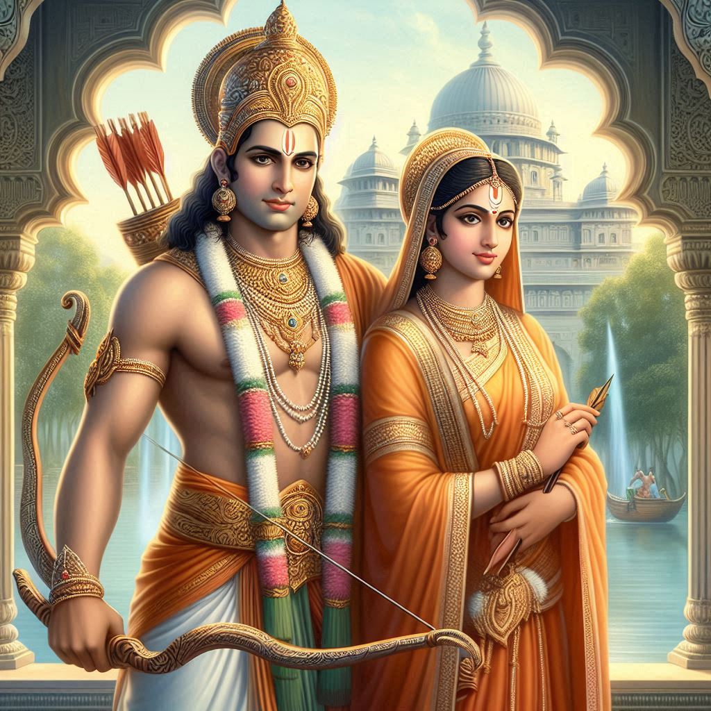 ayodhya ram sita ai images hd download . ai generated images of shri ram and sita. ai art ayodhya ram sita ai images .