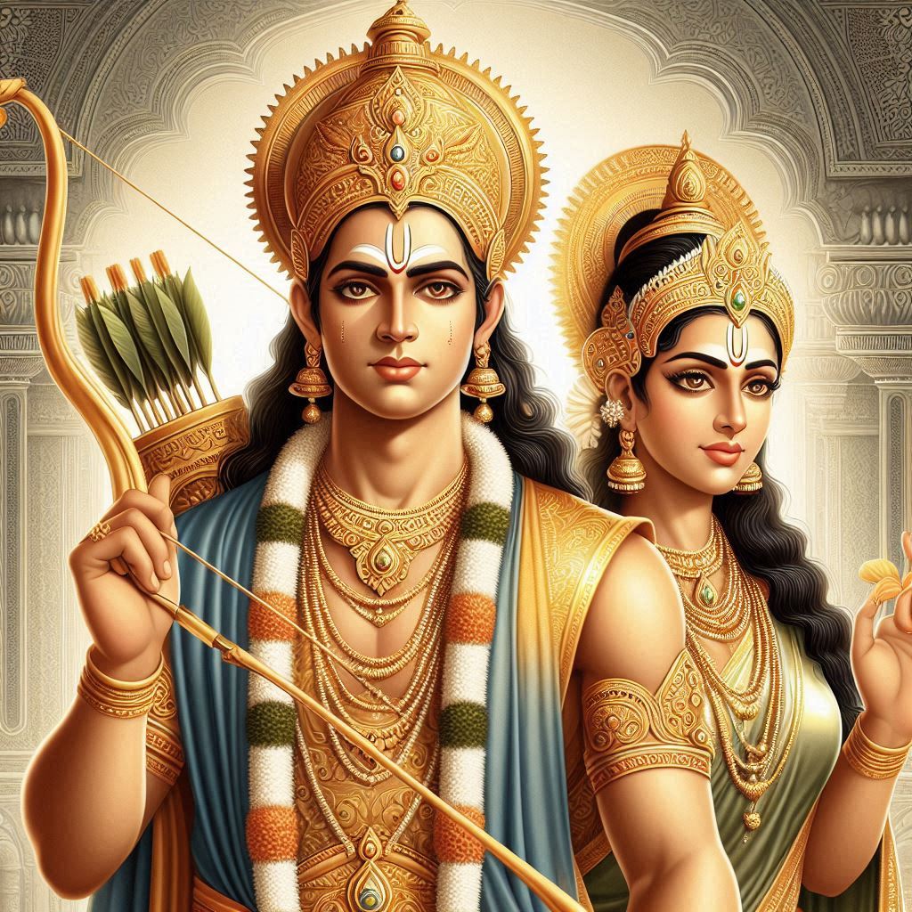 ayodhya ram sita ai images hd download . ai generated images of shri ram and sita. ai art ayodhya ram sita ai images .