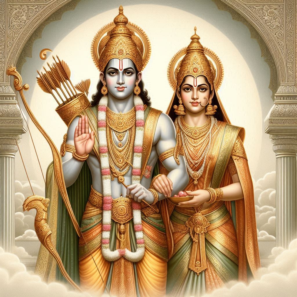 ayodhya ram sita ai images hd download . ai generated images of shri ram and sita. ai art ayodhya ram sita ai images .
