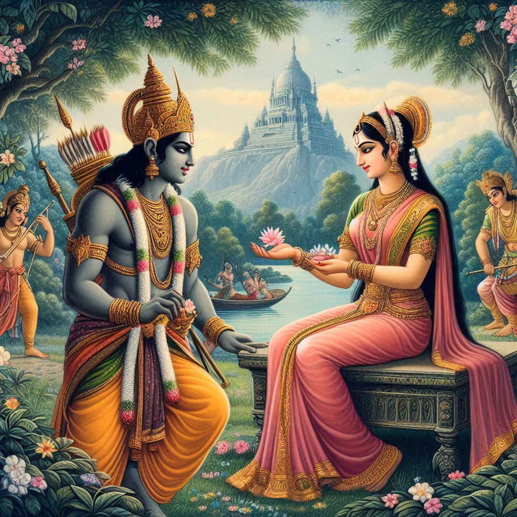 ayodhya ram sita ai images hd download . ai generated images of shri ram and sita. ai art ayodhya ram sita ai images .