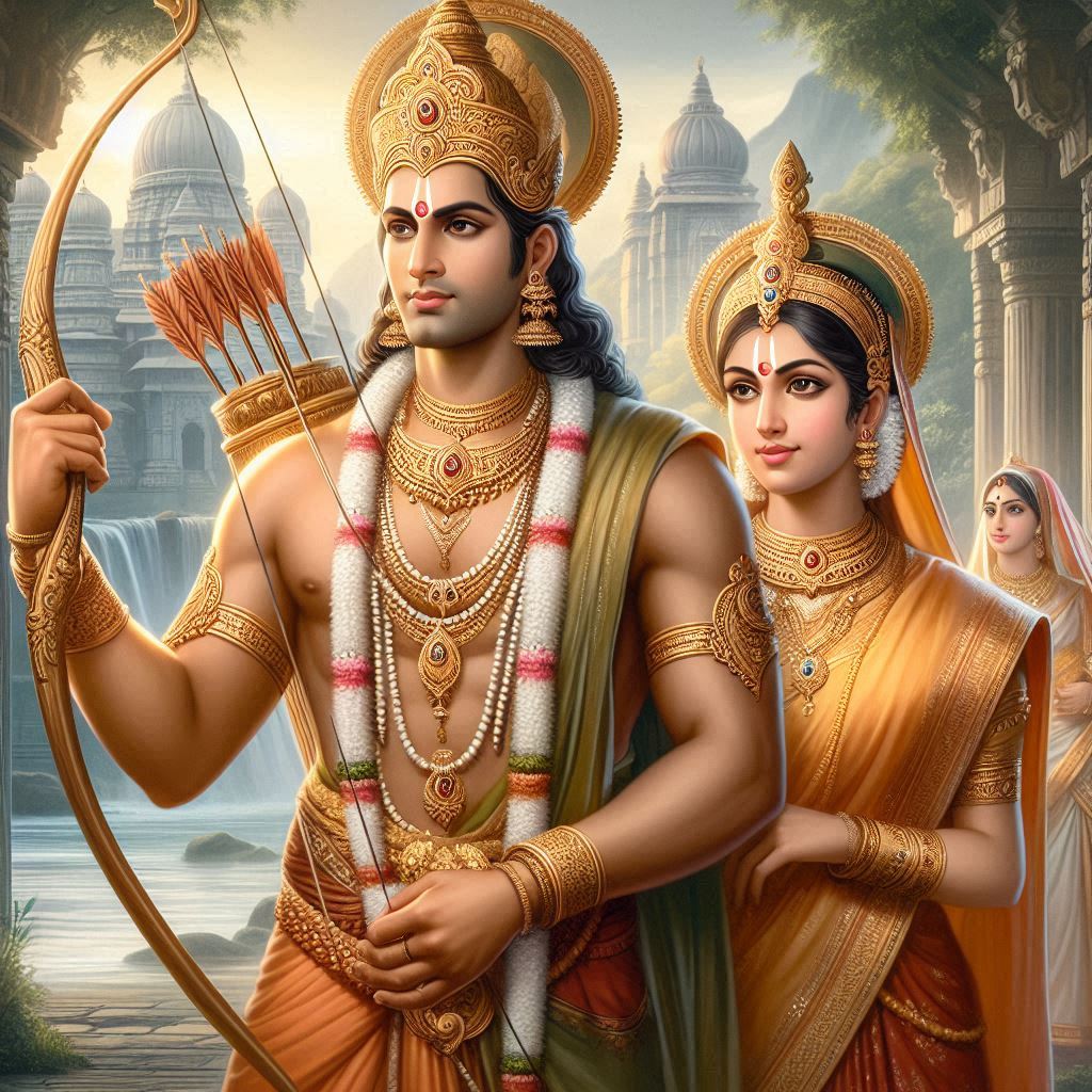 ayodhya ram sita ai images hd download . ai generated images of shri ram and sita. ai art ayodhya ram sita ai images .