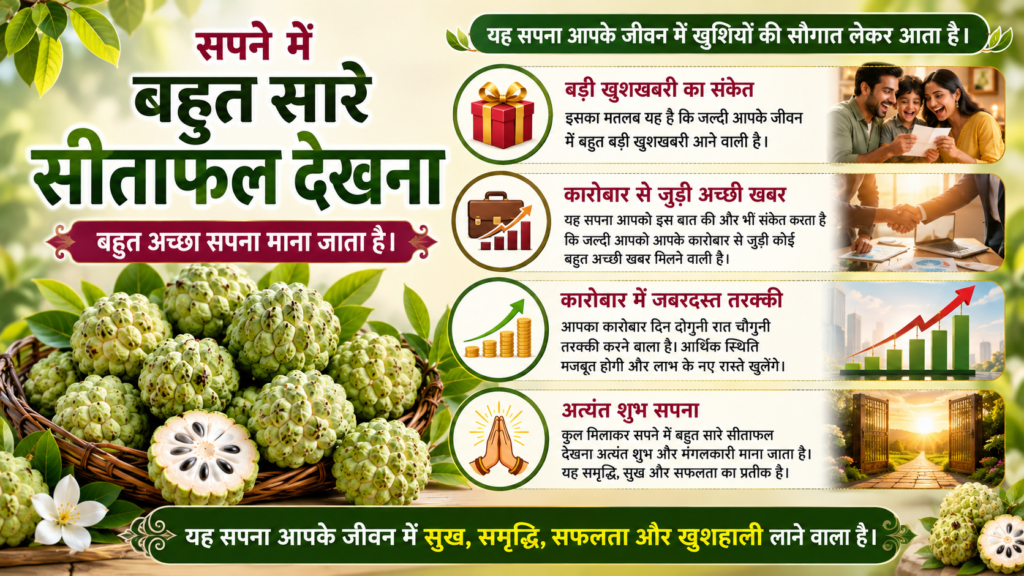 सपने में बहुत सारे सीताफल देखना Sapne mein bahut sare sitafal dekhna